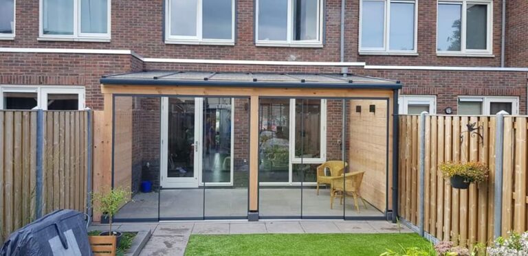 Pext Douglas Duplo 50 Veranda Tuinkamer Met Glas Buiten Goed