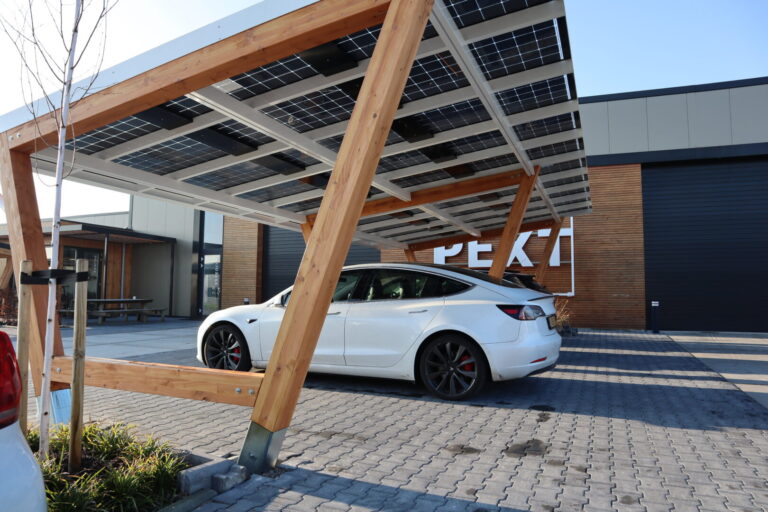 Bg Solardok Solar Carport Met Zonnepanelen Buiten Goed